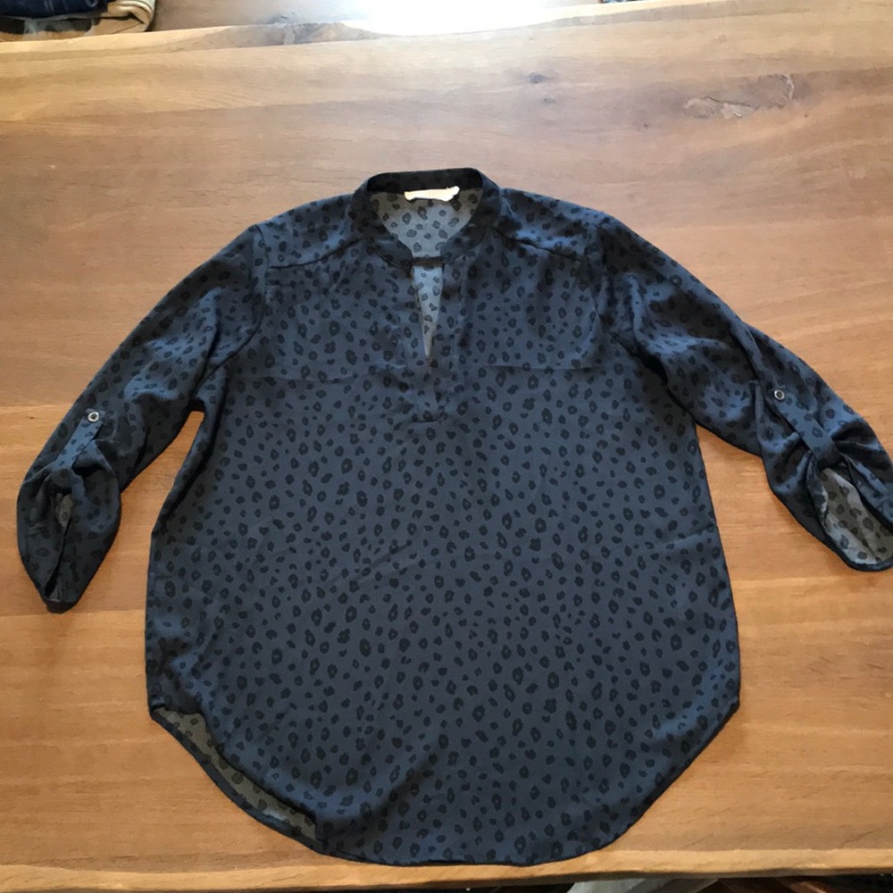 Lush animal print blouse